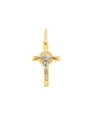 Złoty krzyżyk benedyktyński - pr. 585